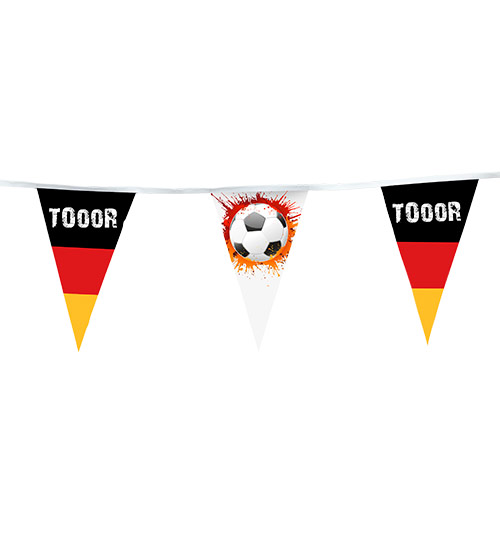 Wimpelkette mit Fußballmotiv