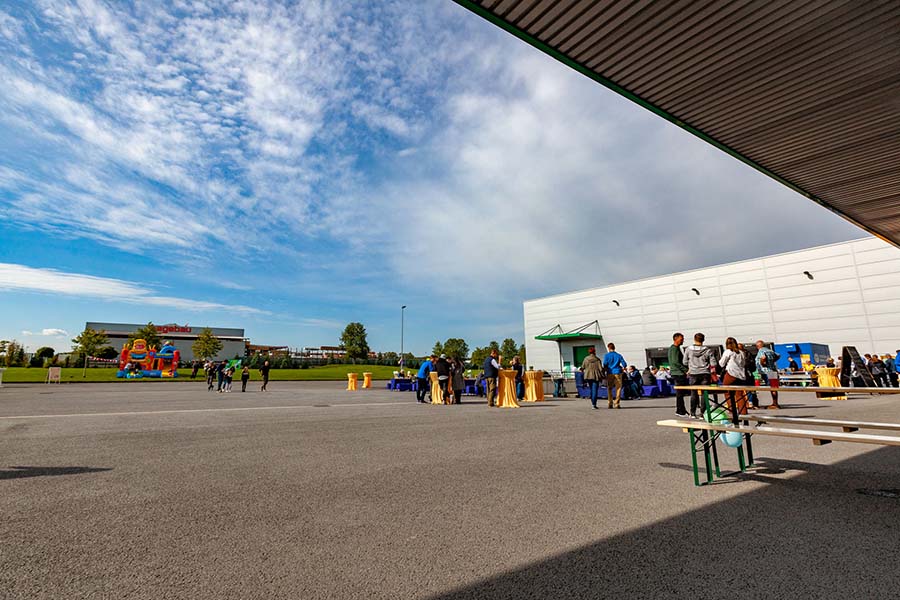 Firmengelände von Sachsen Fahnen, Sommerfest 2022