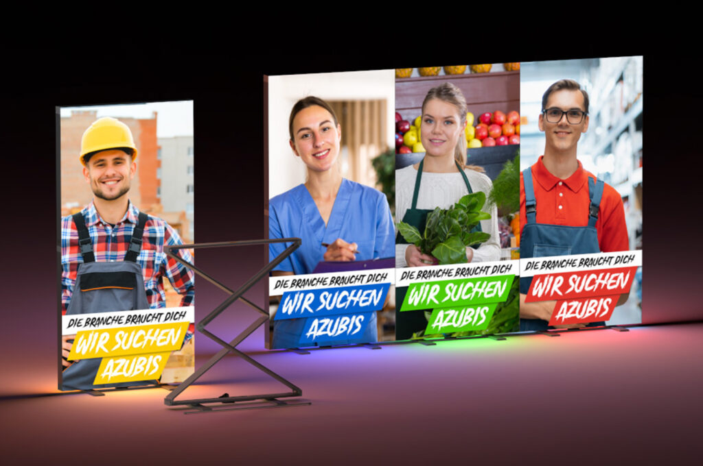 Leuchtwerbung: Lightbox Fold Messewand